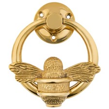 Brass Bee with Ring Door