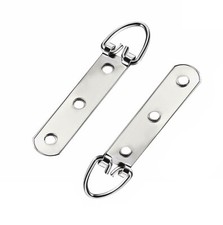 BRASS/NICKEL HEAVY DUTY D RING HANGER 92mm/3.6" 17kg MIRROR PICTURE HOOK HANGING