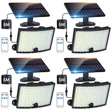 LED Solar Motion Sensor Wall Light Outdoor Garden Security Garage Shed Lamp UK