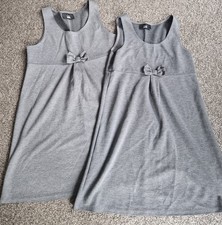 Girls Grey School Dresses X2 Age 10