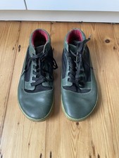 Vivobarefoot Terra Plana Barefoot Casual Leather Shoes Rare EU40 Green Black