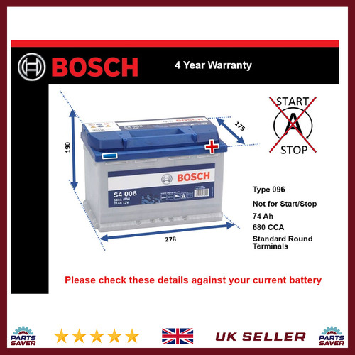 Battery fits jaguar type - battery,