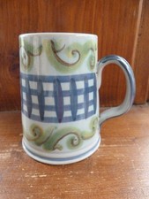 Vintage Buchan Portobello Pottery - Tankard Mug - Hand Painted Stoneware