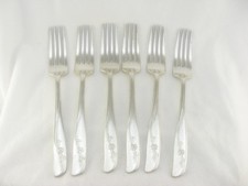 6 Silver Plate Dinner Table