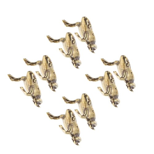 Pcs antique copper frog - 8,