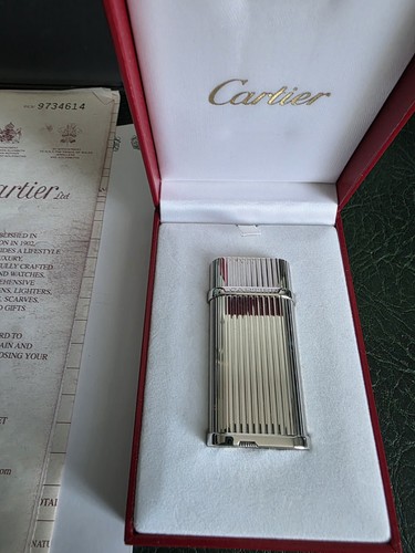 Cartier silver godron - godron, vertical