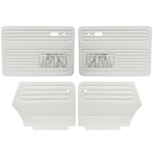 Door card set pockets white - w,