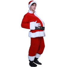 Christmas Fake Padded Belly Lightweight Costume For Parties