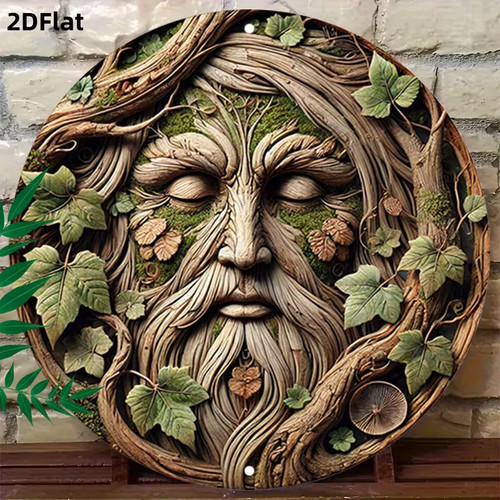 Pagan green forest - forest, man