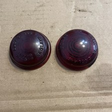 Lucas 488 Red Glass Lens X2  Grade 1 - Red ( For Classic Cars) (7612)