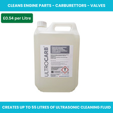 Ultrasonic Cleaner Fluid | Carburettor Carb | Engine Parts | 5 Litre Bottle