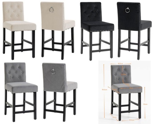 Velvet fixed bar - fixed, stools