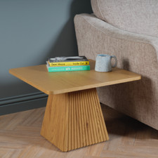 Square panelled coffee table - square,