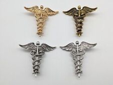 Caduceus Medical Medicine Brooch Pin Staff of Hermes Peace Doctor Nurse Care