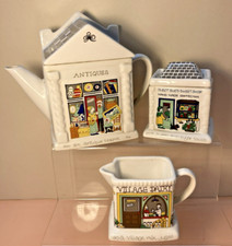 Wade English Life Tea Pot Milk Jug Sugar Unique Collectible Set 3 Pieces