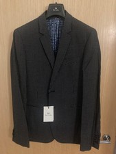 PS by Paul Smith men's black single breasted blazer white check pattern size 40