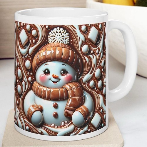 Cute christmas snowman mug - snowman,