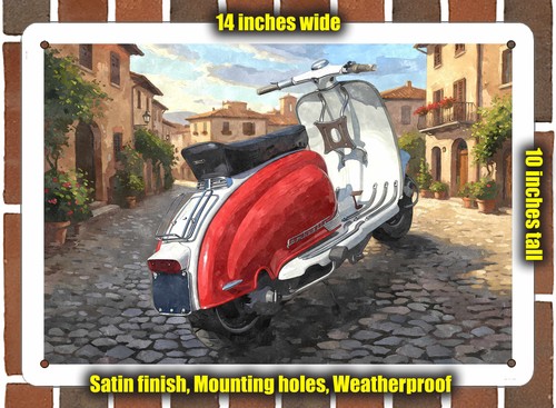 Metal sign 1959 - metal, lambretta