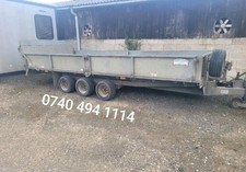 16ft Three Axle 3.5 Ton Tilt Trailer , Car Transporter Plant Tri Axle Brian Ifor