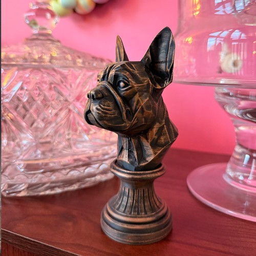 French bulldog bust - bulldog, bust,