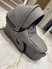 Stokke Xplory Carrycot in Black Melange / Grey - Immaculate Condition, +Extras