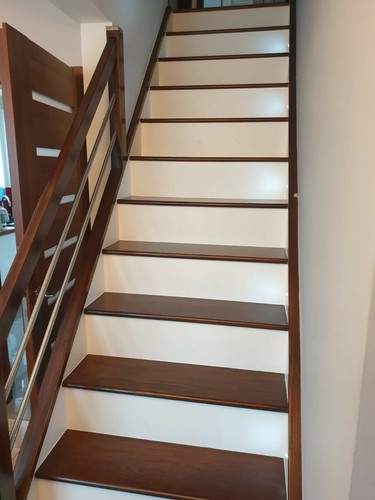 Solid wood oak timber stair - oak,