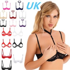UK Women's Lace 1/4 Cup Bra
