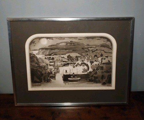 Graham clarke etching - graham, 'cornish