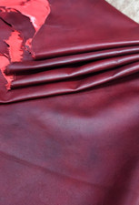 Lambskin Leather Hide 5 Sqft Burgundy Vintage DIY Crafting leather Skin Hides