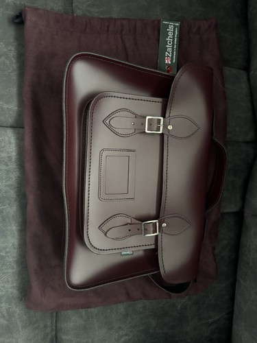 Handmade leather satchel - leather,
