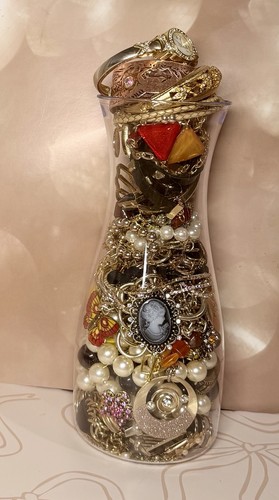 Mystery jewelry jar gold - jewelry,