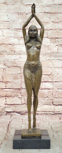 Bronze signed art deco rare - signed,