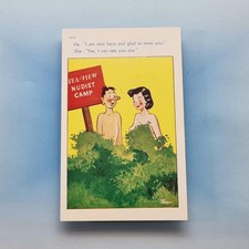 Comic Postcard C1965 Nudist