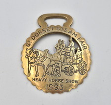 Dorset Steam Fair Heavy Horse Show 1993 Horse Brass Medallion Wall Plaque