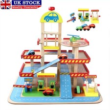 Wooden storey garage pretend - wooden,