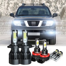 For Nissan Navara D40 Headlight Super White 6000k Led Fog Side Light Bulbs kit