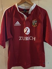 Adidas British & Irish Lions Rugby Shirt Size medium Jersey Zurich 2005 