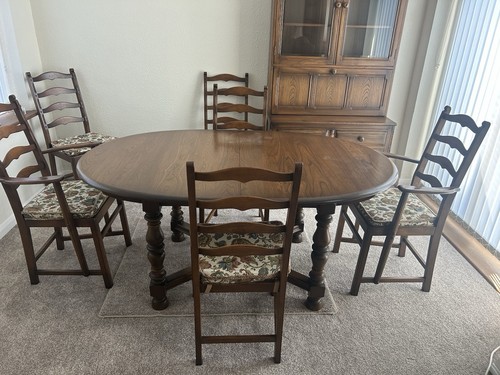 1987 oak ercol oval - oak,