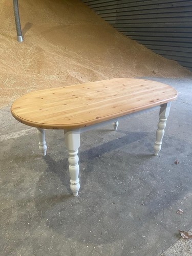 Oval pine table chairs - oval,