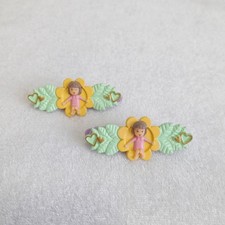 Polly Pocket Green Hair Clips