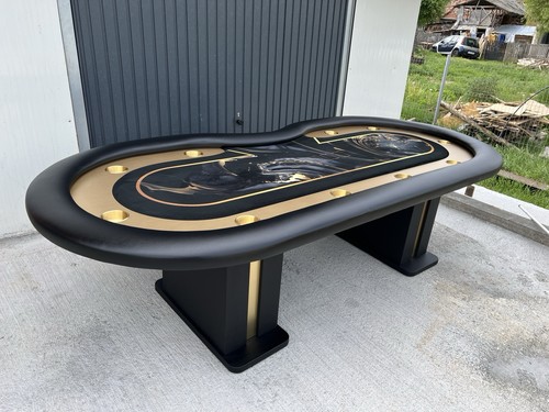 Gold poker table racetrack cup - gold,