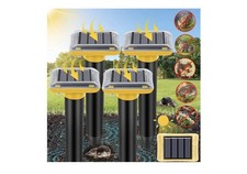 Solar Mole Repellent Ultrasonic 4 Pack Outdoor Powered Sonic Deterrent New