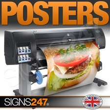 Poster printing gloss - printing, satin