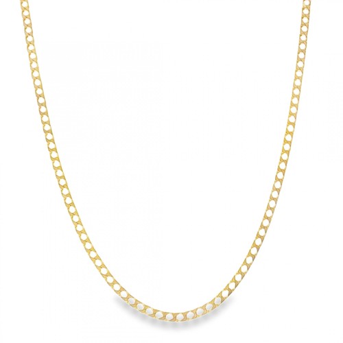 9ct yellow gold - gold, flat