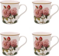 Redoute Pink Rose Mug Set of 4