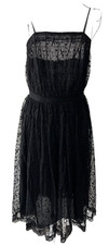 Black Party Dress Lace Lined