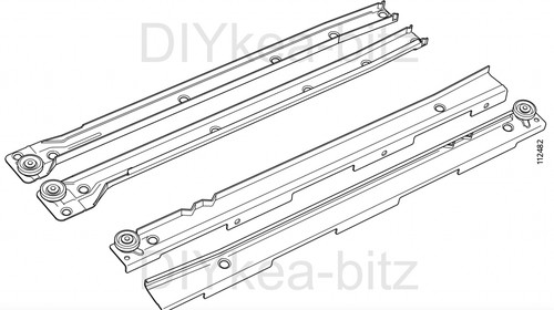 Ikea 112482 drawer runners - ikea,