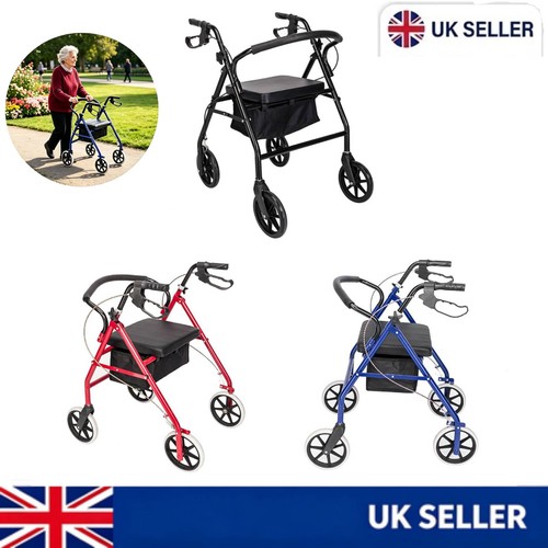 Lightweight rollator folding