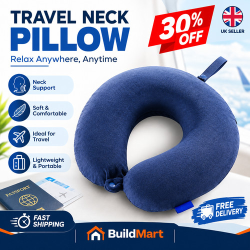 Shaped travel pillow - u, neck
