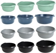 28 32 36 cm Plastic Colourful Washing Up Bowl Round Shape Kitchen Basin Sink 